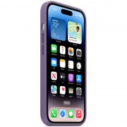 Чохол Silicone case (AAA) full with Magsafe для Apple iPhone 14 Pro (6.1"), Фіолетовий / Iris