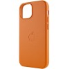 Шкіряний чохол Leather Case (AAA) with MagSafe для Apple iPhone 13 (6.1"), Golden Brown