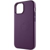 Шкіряний чохол Leather Case (AAA) with MagSafe для Apple iPhone 13 (6.1"), Dark Cherry