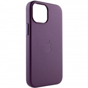 Шкіряний чохол Leather Case (AAA) with MagSafe для Apple iPhone 13 (6.1"), Dark Cherry