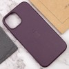 Шкіряний чохол Leather Case (AAA) with MagSafe для Apple iPhone 13 (6.1"), Dark Cherry