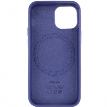 Шкіряний чохол Leather Case (AAA) with MagSafe для Apple iPhone 13 (6.1"), Wisteria - Чохли для iPhone 13 - зображення 3 