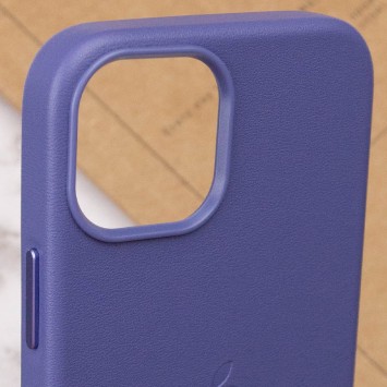 Шкіряний чохол Leather Case (AAA) with MagSafe для Apple iPhone 13 (6.1"), Wisteria - Чохли для iPhone 13 - зображення 5 