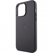 Шкіряний чохол Leather Case (AAA) with MagSafe для Apple iPhone 13 Pro (6.1"), Midnight
