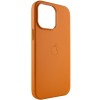 Кожаный чехол Leather Case (AAA) with MagSafe для Apple iPhone 14 Pro Max (6.7"), Golden Brown