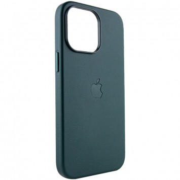 Шкіряний чохол Leather Case (AAA) with MagSafe для Apple iPhone 14 Pro Max (6.7"), Forest Green - зображення 1 