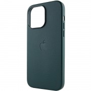 Кожаный чехол Leather Case (AAA) with MagSafe для Apple iPhone 14 Pro Max (6.7"), Forest Green