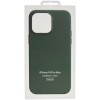 Шкіряний чохол Leather Case (AAA) with MagSafe для Apple iPhone 14 Pro Max (6.7"), Forest Green