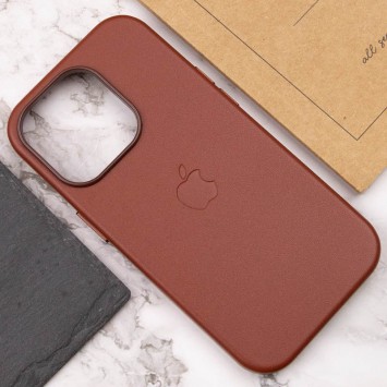 Кожаный чехол Leather Case (AAA) with MagSafe для iPhone 14 Pro Max (6.7"), Umber - Чехлы для iPhone 14 Pro Max - изображение 3