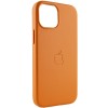 Шкіряний чохол Leather Case (AAA) with MagSafe для Apple iPhone 14 (6.1"), Golden Brown