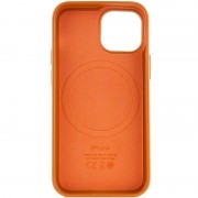Шкіряний чохол Leather Case (AAA) with MagSafe для Apple iPhone 14 (6.1"), Golden Brown