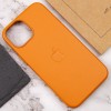 Шкіряний чохол Leather Case (AAA) with MagSafe для Apple iPhone 14 (6.1"), Golden Brown