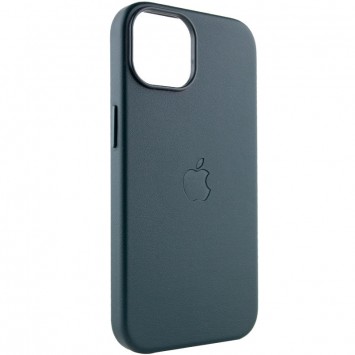 Кожаный чехол Leather Case (AAA) with MagSafe для Apple iPhone 14 (6.1"), Succulent - Чехлы для iPhone 14 - изображение 1