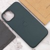 Шкіряний чохол Leather Case (AAA) with MagSafe для Apple iPhone 14 (6.1"), Succulent