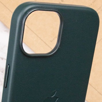 Кожаный чехол Leather Case (AAA) with MagSafe для Apple iPhone 14 (6.1"), Succulent - Чехлы для iPhone 14 - изображение 5