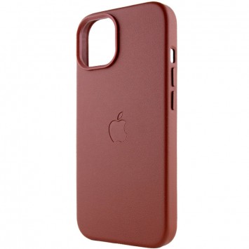Кожаный чехол Leather Case (AAA) with MagSafe для Apple iPhone 14 (6.1"), Umber - Чехлы для iPhone 14 - изображение 2