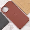 Шкіряний чохол Leather Case (AAA) with MagSafe для Apple iPhone 14 (6.1"), Umber