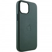 Кожаный чехол Leather Case (AAA) with MagSafe для Apple iPhone 14 Plus (6.7"), Forest Green