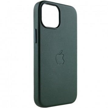 Шкіряний чохол Leather Case (AAA) with MagSafe для Apple iPhone 14 Plus (6.7"), Forest Green - Чохли для iPhone 14 Plus - зображення 1 