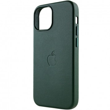 Шкіряний чохол Leather Case (AAA) with MagSafe для Apple iPhone 14 Plus (6.7"), Forest Green - Чохли для iPhone 14 Plus - зображення 2 
