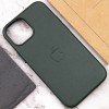 Шкіряний чохол Leather Case (AAA) with MagSafe для Apple iPhone 14 Plus (6.7"), Forest Green