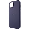 Шкіряний чохол Leather Case (AAA) with MagSafe для Apple iPhone 14 Plus (6.7"), Ink
