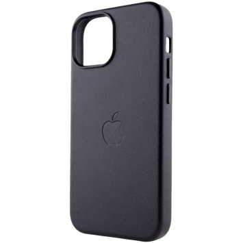 Кожаный чехол Leather Case (AAA) with MagSafe для Apple iPhone 14 Plus (6.7"), Midnight - Чехлы для iPhone 14 Plus - изображение 2