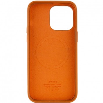 Кожаный чехол Leather Case (AAA) with MagSafe для Apple iPhone 14 Pro (6.1"), Golden Brown - Чехлы для iPhone 14 Pro - изображение 3