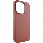 Шкіряний чохол Leather Case (AAA) with MagSafe для Apple iPhone 14 Pro (6.1"), Umber