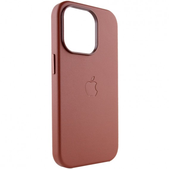 Шкіряний чохол Leather Case (AAA) with MagSafe для Apple iPhone 14 Pro (6.1"), Umber