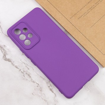 Чехол Silicone Cover Lakshmi Full Camera (A) для Samsung Galaxy A73 5G, Фиолетовый/Purple - Samsung Galaxy A73 5G - изображение 3