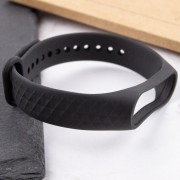 Ремінець Rhomb для Xiaomi Mi Band 3/4, Чорний