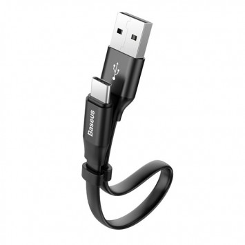 Дата кабель Baseus Nimble Portable USB to Type-C 3A (23см) (CATMBJ), Чорний - Type-C кабелі - зображення 2 