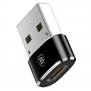 Перехідник Baseus USB Male To Type-C Female Adapter Converter 5A (CAAOTG), Чорний