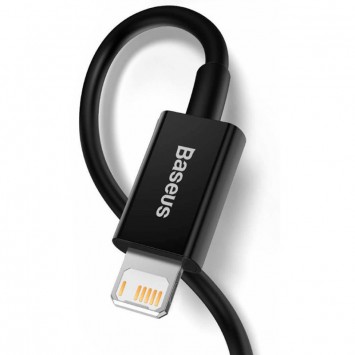 USB кабель Lightning Cable 2.4A (2m) Baseus Superior Series Fast Charging (CALYS-C), Чорний - Lightning - зображення 2 