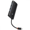 Перехідник HUB Baseus Lite Series 5in1 (Type-C to HDMI + 3xUSB 3.0 + PD) (WKQX04), Чорний