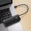Перехідник HUB Baseus Lite Series 5in1 (Type-C to HDMI + 3xUSB 3.0 + PD) (WKQX04), Чорний
