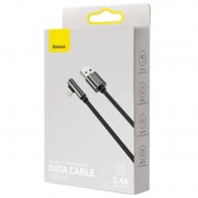 Дата кабель Baseus Legend Series Elbow USB to Lightning 2.4A (1m) (CALCS-01), Black