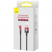 Кутовий дата кабель Baseus MVP 2 Elbow-shaped USB to Type-C 100W (1m) (CAVP000420), Black / Red