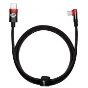 Кутовий USB кабель Baseus MVP 2 Elbow-shaped Type-C to Type-C 100W (2m) (CAVP000720), Black / Red