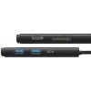 Перехідник HUB Baseus Lite Series 6in1 (Type-C to HDMI + 2xUSB 3.0 + PD+SD/TF) (WKQX05), Black