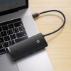 Перехідник HUB Baseus Lite Series 6in1 (Type-C to HDMI + 2xUSB 3.0 + PD+SD/TF) (WKQX05), Black