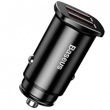 Зарядний пристрій Baseus Square Metal QC 3.0 30W 2USB (CCALL-DS), Чорний - Автомобільні зарядні пристрої - зображення 1 