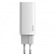 Зарядний пристрій Baseus GaN2 Lite QC (Type-C/USB 65W) з Type-C Cable (CCGAN2L-B01), Білий