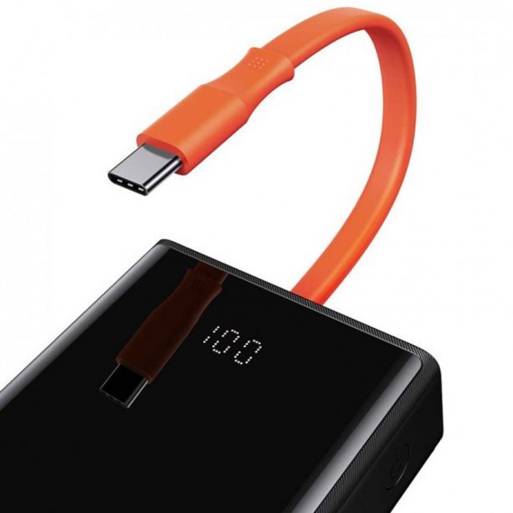 Портативний зарядний пристрій Baseus Elf Digital Display Fast Charging 65W 20000mAh (PPJL000001), Чорний