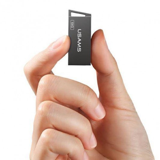 Флеш накопитель USAMS US-ZB207 USB2.0 High Speed Flash Drive 64 Gb, Iron-grey - изображение 1