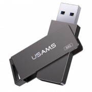 Флеш накопитель USAMS US-ZB196 USB3.0 Rotatable High Speed Flash Drive 64 Gb, Iron-grey