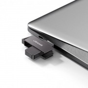 Флеш накопичувач USAMS US-ZB197 USB3.0 Rotatable High Speed Flash Drive 128 Gb, Iron-grey
