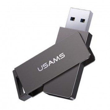 Флеш накопичувач USAMS US-ZB197 USB3.0 Rotatable High Speed Flash Drive 128 Gb, Iron-grey - Флеш пам'ять USB - зображення 3 
