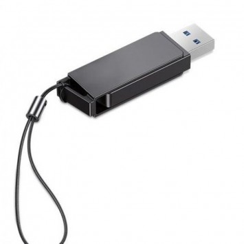 Флеш накопичувач USAMS US-ZB197 USB3.0 Rotatable High Speed Flash Drive 128 Gb, Iron-grey - Флеш пам'ять USB - зображення 6 